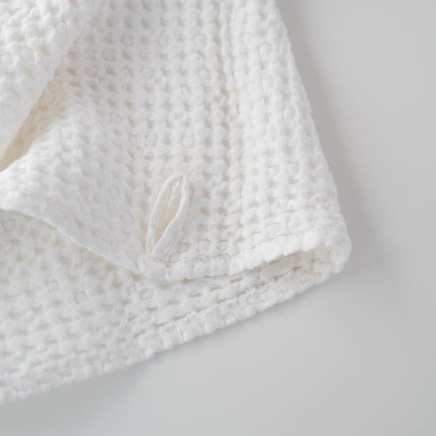 Honeycomb Linen and Cotton Waffle Towel Set (White)